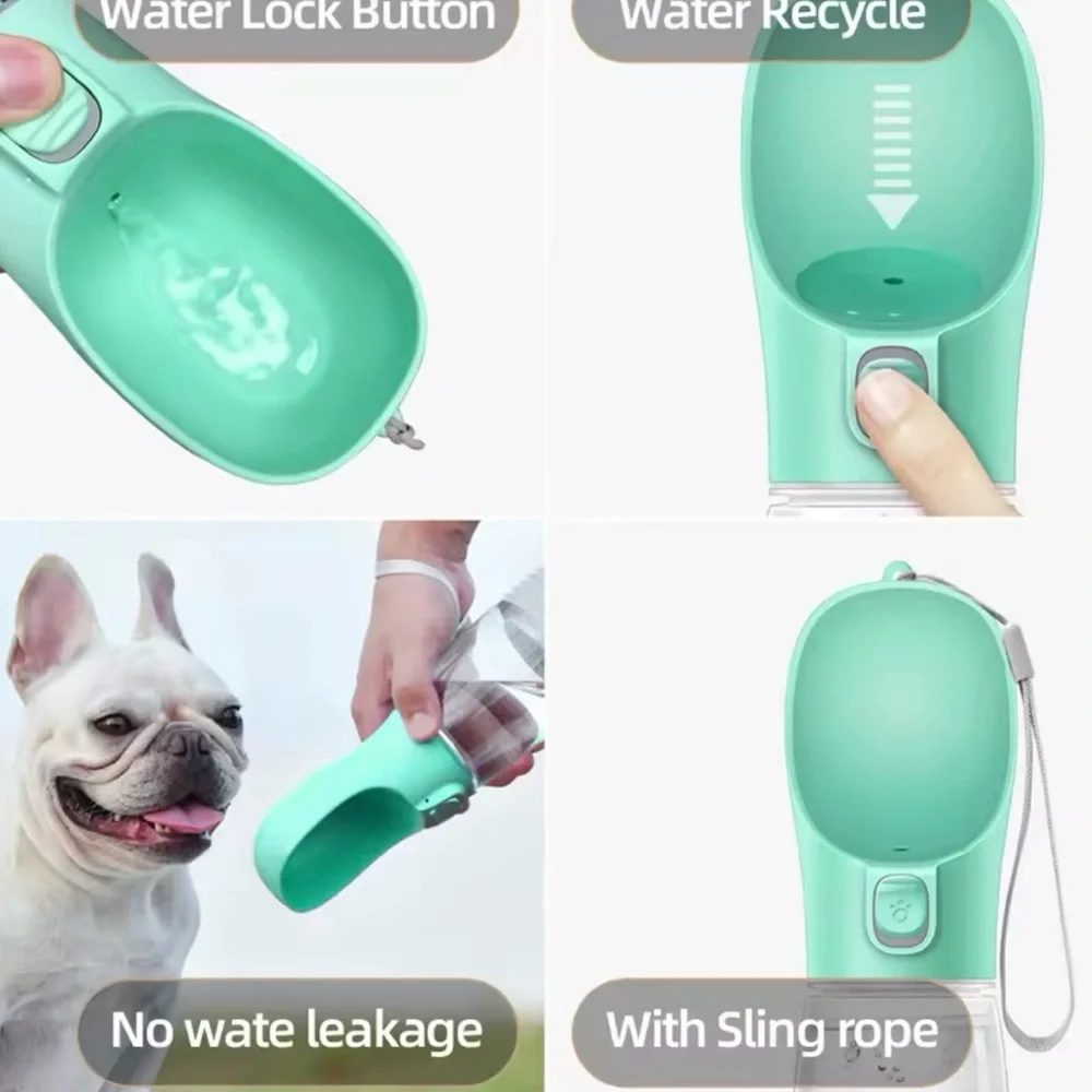 Leak-Proof Portable Dog Water Bottle – Travel Pet Hydration Dispenser